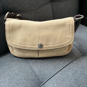 Coach beige shoulder bag